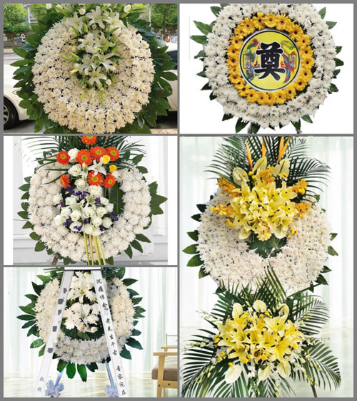 江西赣州定南县天九镇九曲村花圈速递